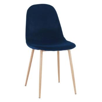 Kondela Židle, modrá Velvet látka / buk, LEGA