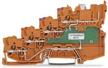Svorka snímače pro čtyři žíly WAGO 2020-5477/1102-953, pružinové připojení , 7 mm, oranžová, 15 ks