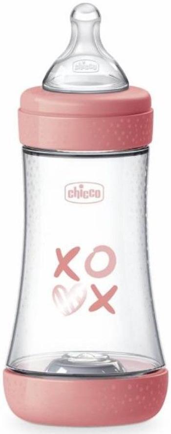 Chicco Lahev kojenecká Perfect5 silikon 240 ml holka