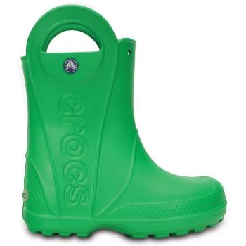 Crocs HANDLE IT RAIN BOOT KIDS Dětské holínky, zelená, velikost 32/33