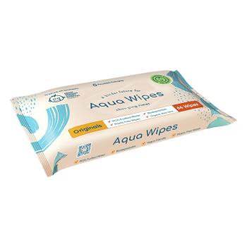 Aqua Wipes BIO Aloe Vera 100% rozložitelné ubrousky 99 % vody 64 ks