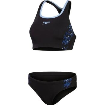 Speedo PLACEMENT 2 PIECE Dámské dvoudílné plavky, černá, velikost