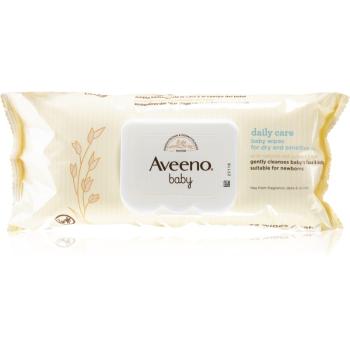 Aveeno Baby Daily Care Wipes dětské jemné vlhčené ubrousky 72 ks