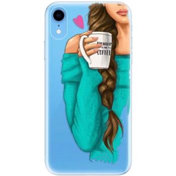 iSaprio My Coffe and Brunette Girl pro iPhone Xr (coffbru-TPU2-iXR)