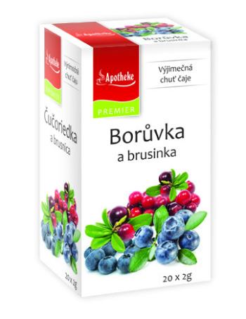 Apotheke Borůvka a brusinka čaj 20 x 2 g