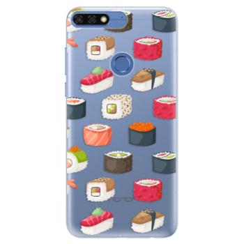 Silikonové pouzdro iSaprio - Sushi Pattern - Huawei Honor 7C