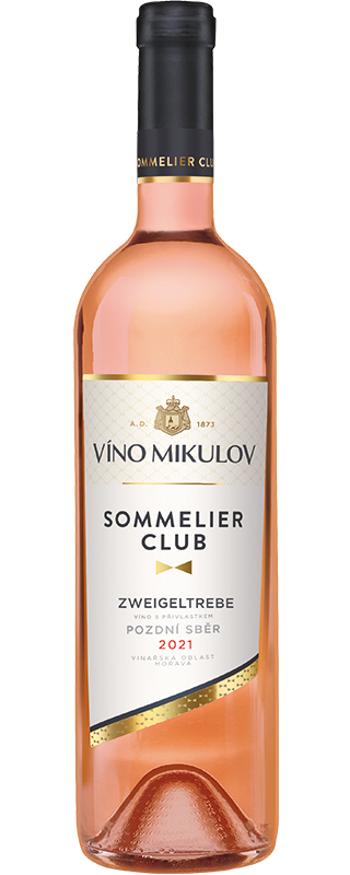 Víno Mikulov Sommelier Club Zweigeltrebe ROSÉ 2021 pozdní sběr 0.75l