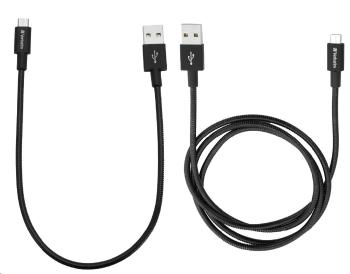 VERBATIM kabel Micro B USB Cable Sync & Charge 100cm (Black) + Verbatim Micro B USB Cable Sync & Charge 30cm (Black)