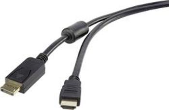 Kabel pro DisplayPort / HDMI Renkforce [1x zástrčka DisplayPort - 1x HDMI zástrčka], 1.00 m, černá