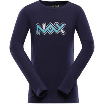 NAX PRALANO Dětské bavlněné triko, tmavě modrá, velikost 140-146