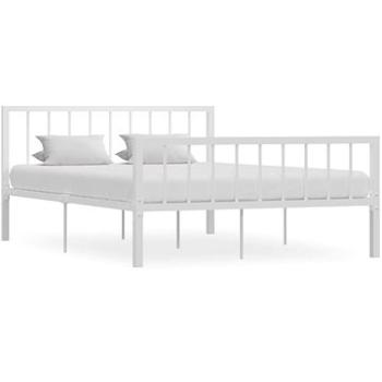 Rám postele bílý kov 140x200 cm (284565)