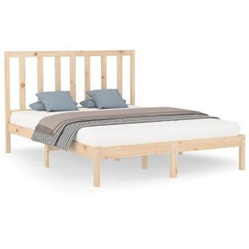 Rám postele masivní dřevo 160 × 200 cm, 3106778 (3106778)