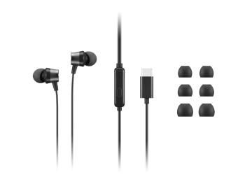 Lenovo sluchátka USB-C Wired In-Ear Headphones (with control box)