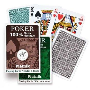 PIATNIK Plastic Poker Single - Plastové hrací karty
