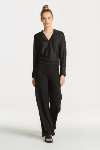 KALHOTY GANT WIDE JERSEY PANTS černá M