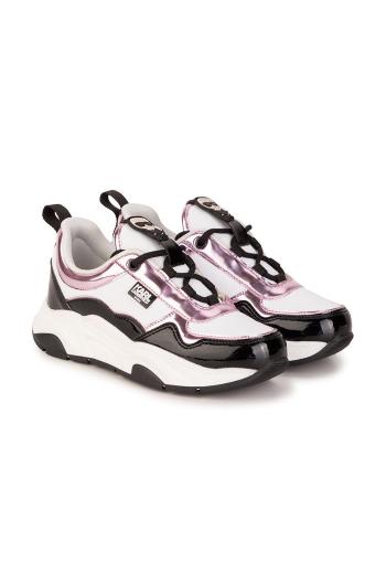 Dětské sneakers boty Karl Lagerfeld růžová barva