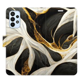 Flipové pouzdro iSaprio - BlackGold Marble - Samsung Galaxy A23 / A23 5G