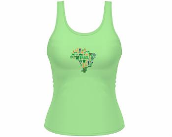 Dámské tílko Tank Top Mapa Brazílie