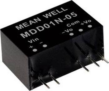 DC/DC měnič napětí, modul Mean Well MDD01N-05, 100 mA, 1 W, Počet výstupů 2 x