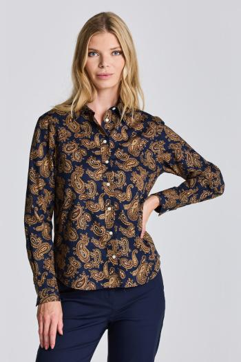 KOŠILE GANT D2. REG PAISLEY COTTON VOILE SHIRT modrá 40