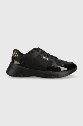 Sneakers boty BOSS Dean černá barva, 50486649