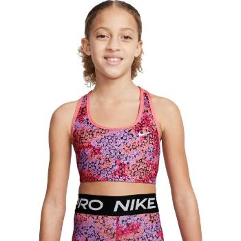 Nike G NK DF SWOOSH AOP REV BRA Dívčí sportovní podprsenka, růžová, velikost S