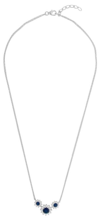 JVD Stříbrný náhrdelník se zirkony SVLN0361SH8M145