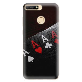 Odolné silikonové pouzdro iSaprio - Poker - Huawei Y6 Prime 2018