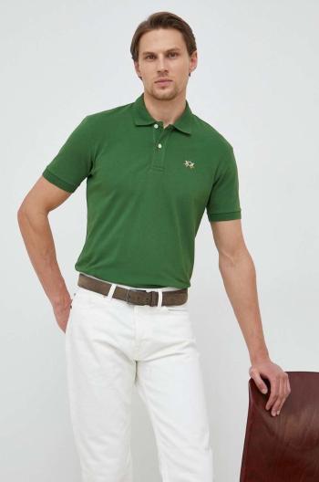 Polo tričko La Martina zelená barva