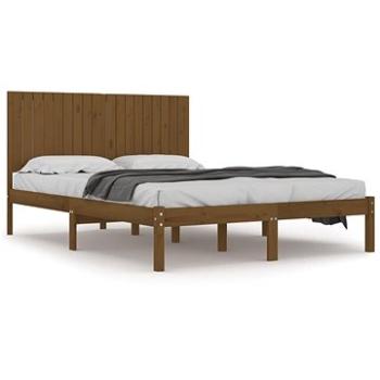 Rám postele medově hnědý masivní dřevo 180×200 cm Super King, 3104431 (3104431)