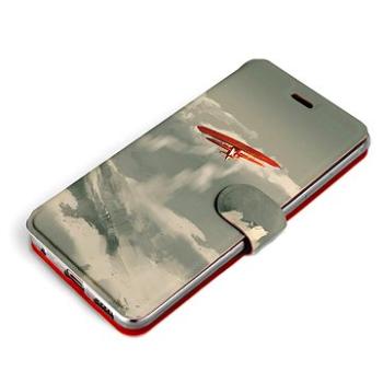 Mobiwear Flip pouzdro pro Apple iPhone 13 Pro - MA03P Oranžové letadlo v horách (5903516901968)