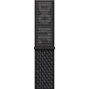 Apple Watch 41mm černo-sněhobílý provlékací sportovní řemínek Nike (MPHW3ZM/A)