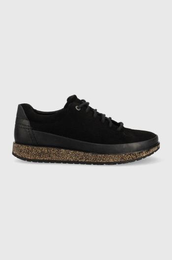Semišové sneakers boty Birkenstock Honnef Low , černá barva