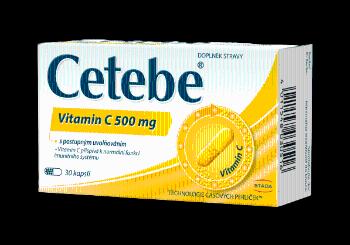 Cetebe ® Vitamin C 500 mg s postupným uvolňováním 30 kapslí