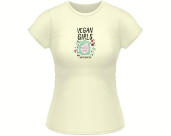 Dámské tričko Classic Veganské dívky chutnají líp