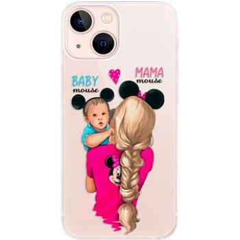 iSaprio Mama Mouse Blonde and Boy pro iPhone 13 mini (mmbloboy-TPU3-i13m)