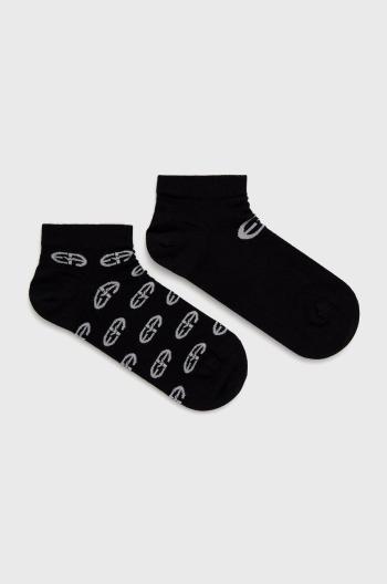 Ponožky Emporio Armani Underwear (2-pack) pánské, černá barva