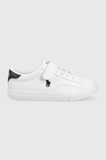 Dětské sneakers boty Polo Ralph Lauren bílá barva