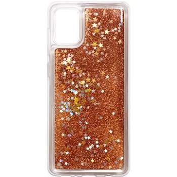 iWill Glitter Liquid Star Case pro Samsung Galaxy A31 Rose Gold (DIP123_41)