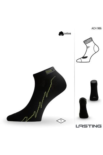Lasting ACH 986 ponožky pro aktivní sport černá Velikost: (38-41) M ponožky