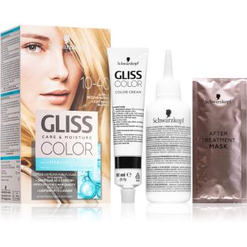 Schwarzkopf Gliss Color permanentní barva na vlasy odstín 10-40 Light Beige Blonde