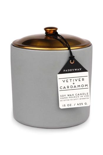 Vonná sójová svíčka Paddywax Wetiwer & Kardamon, 425 g