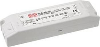 LED driver, napájecí zdroj pro LED konstantní napětí, konstantní proud Mean Well PLC-30-12, 30 W (max), 0 - 2.5 A, 12 V/DC