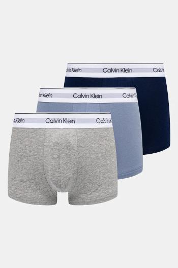 Boxerky Calvin Klein Underwear 3-pack pánské, modrá barva, 000NB3967A