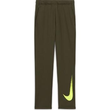 Nike DRY FLC PANT GFX2 B Chlapecké kalhoty, khaki, velikost L
