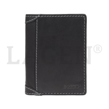 Lagen Pánská peněženka kožená 51146 Černá