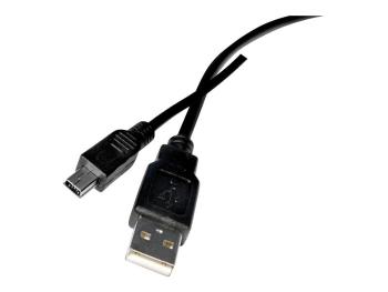 Kabel TIPA USB 2.0 A/Mini USB 1,8m černý