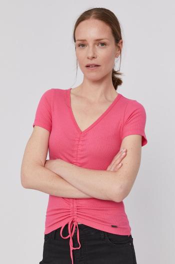 Tričko Pepe Jeans Freja dámské, růžová barva