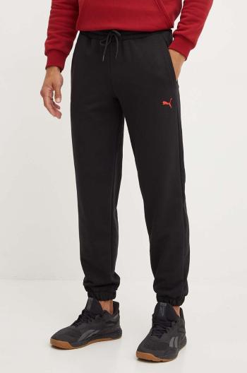 Tepláky Puma F1 ESS Sweatpants černá barva, s potiskem, 625729