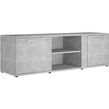 TV stolek betonově šedý 120x34x37 cm dřevotříska (801165)